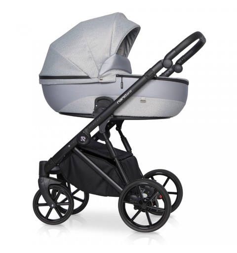 Riko Nano Pro - wózek wielofunkcyjny, zestaw 2w1 z opcją 3w1 i 4w1 | Grey Fox